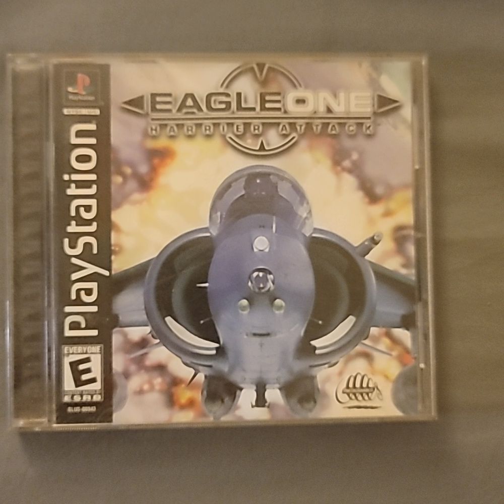 PS one game.  Eagle One Harrier Attack